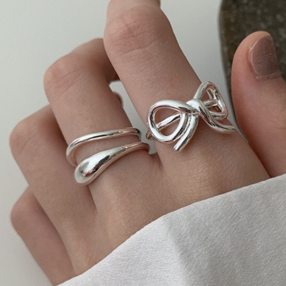 Tie Clip Silver - Bague Simple en argent Sterling 925