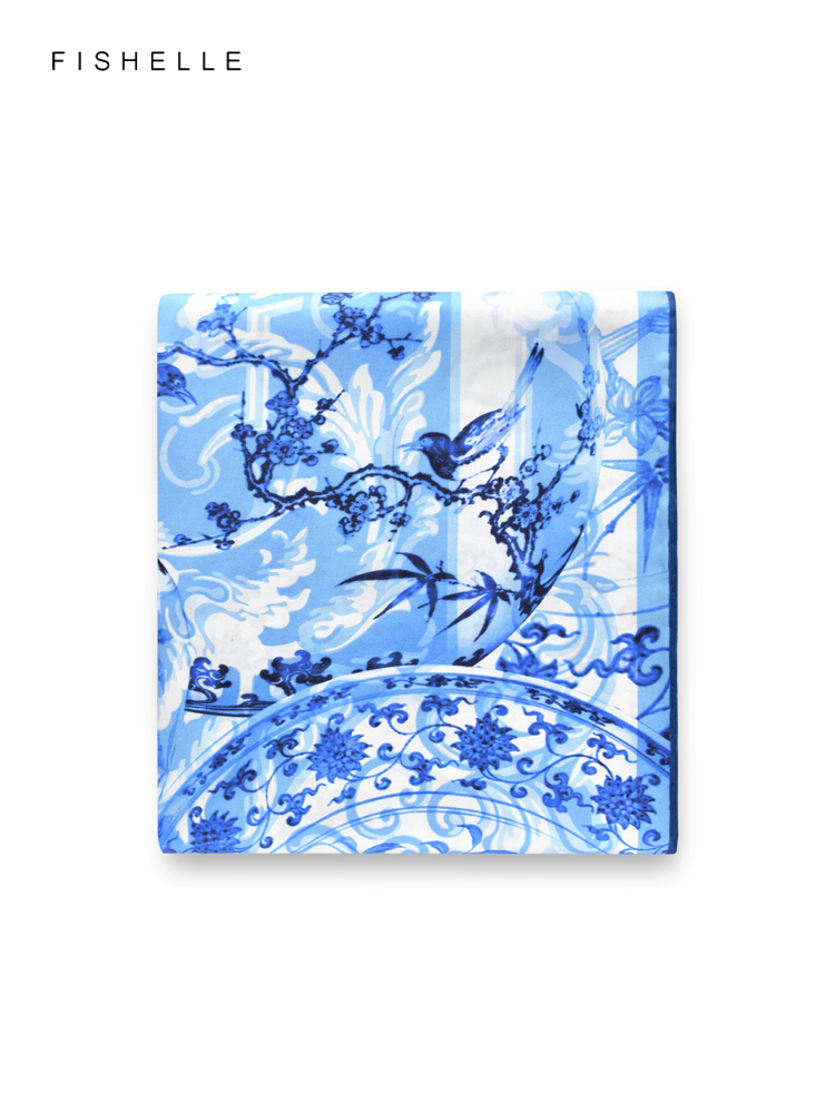 Scarf Silk Square - Foulard Carré en Soie 100% Naturelle