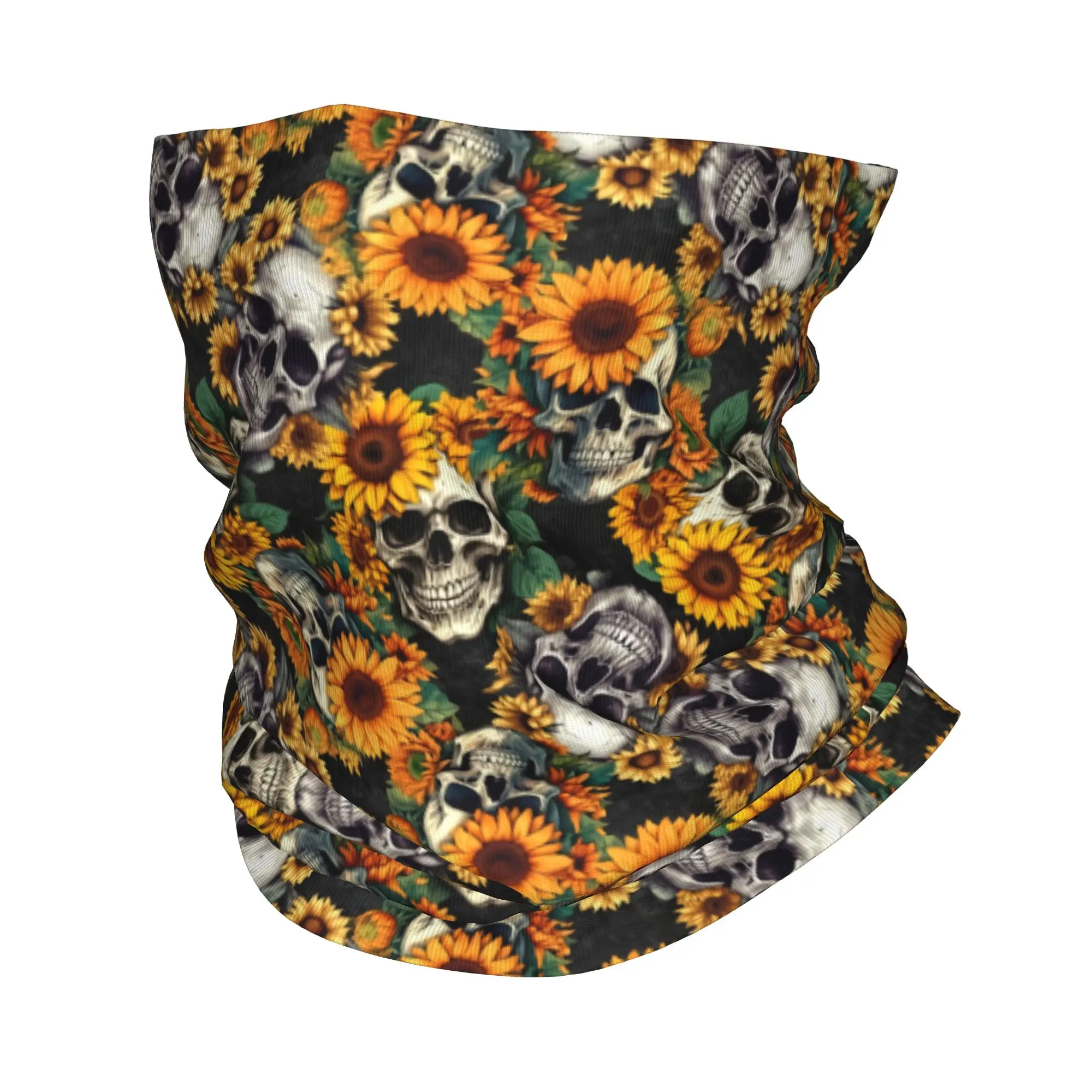 Neck Warmer Tube - Nouveau cache-cou bandana gothique tournesol et