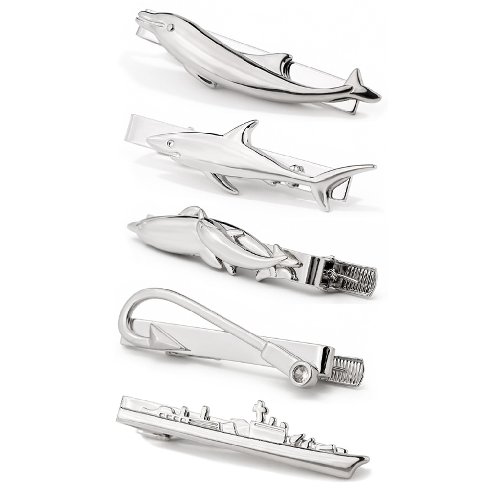 Tie Clip Silver - Pince à cravate créative en forme