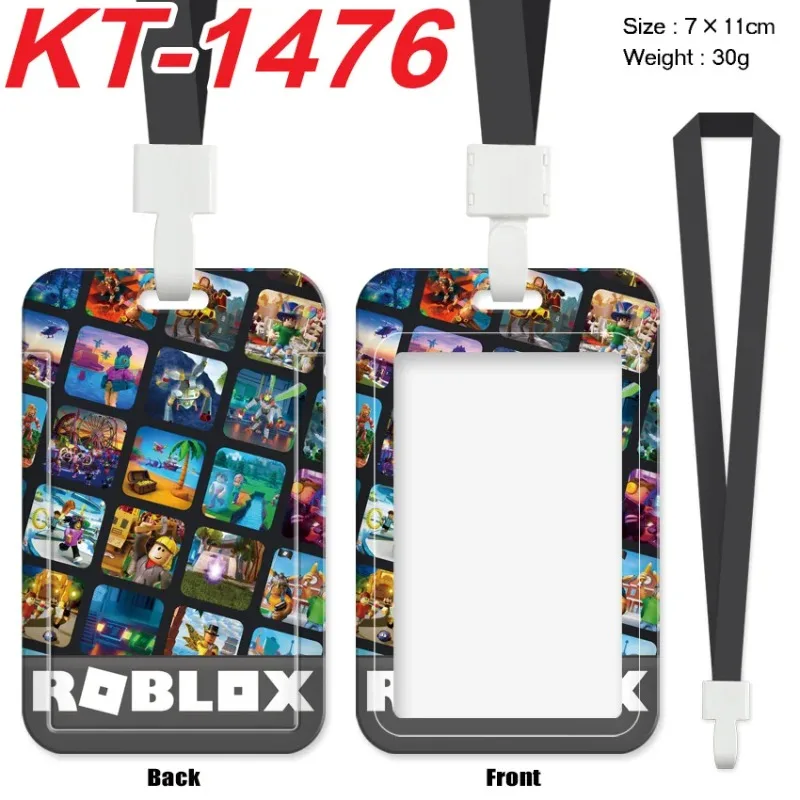 Lanyard Badge Holder - Porte-cartes Roblox Kawaii avec cordon pour