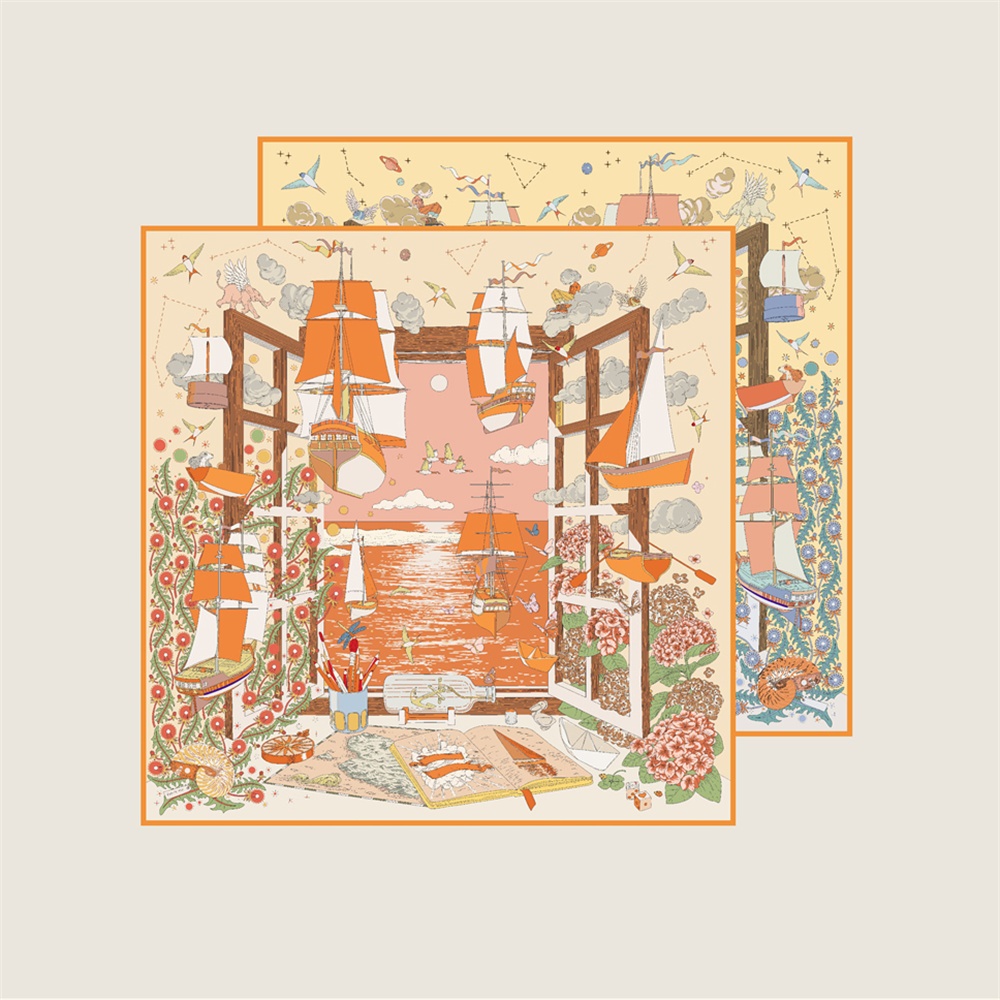 Écharpes en soie de marque 90C - Scarf Silk Square avis et prix