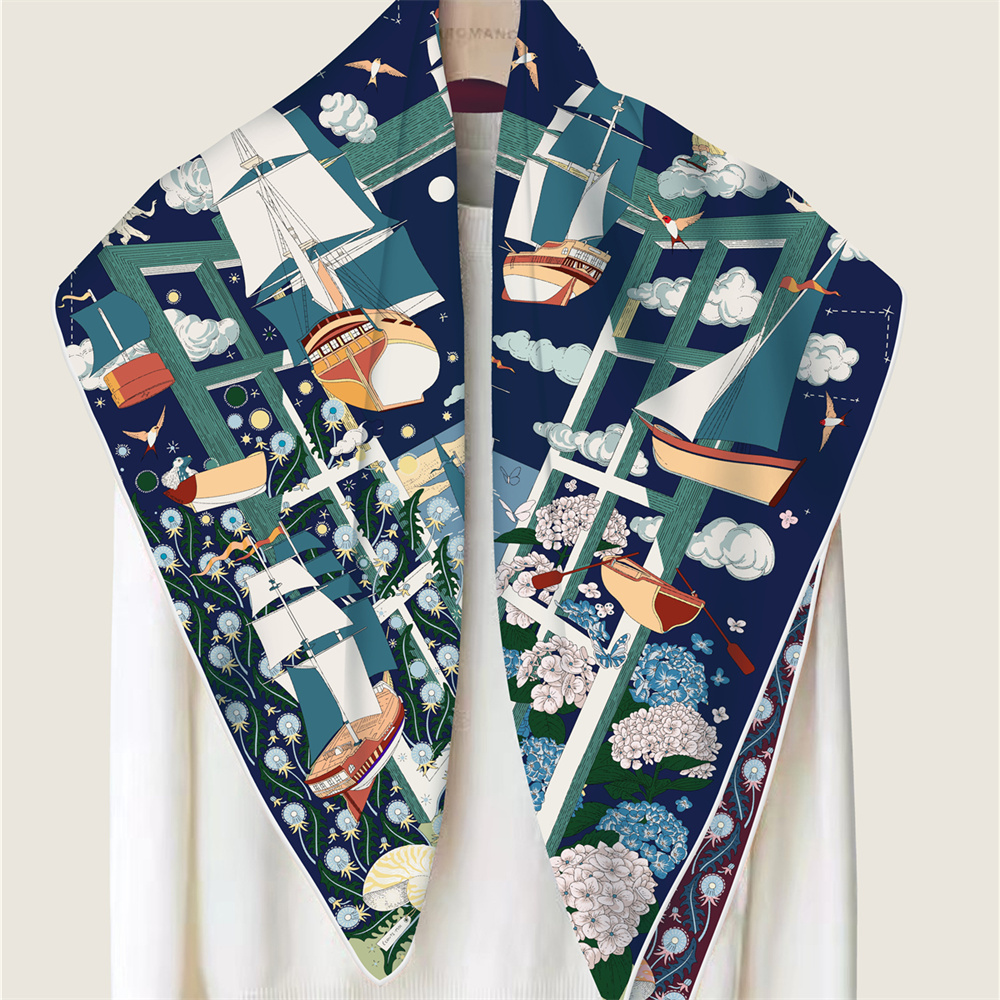 Écharpes en soie de marque 90C - Scarf Silk Square avis et prix