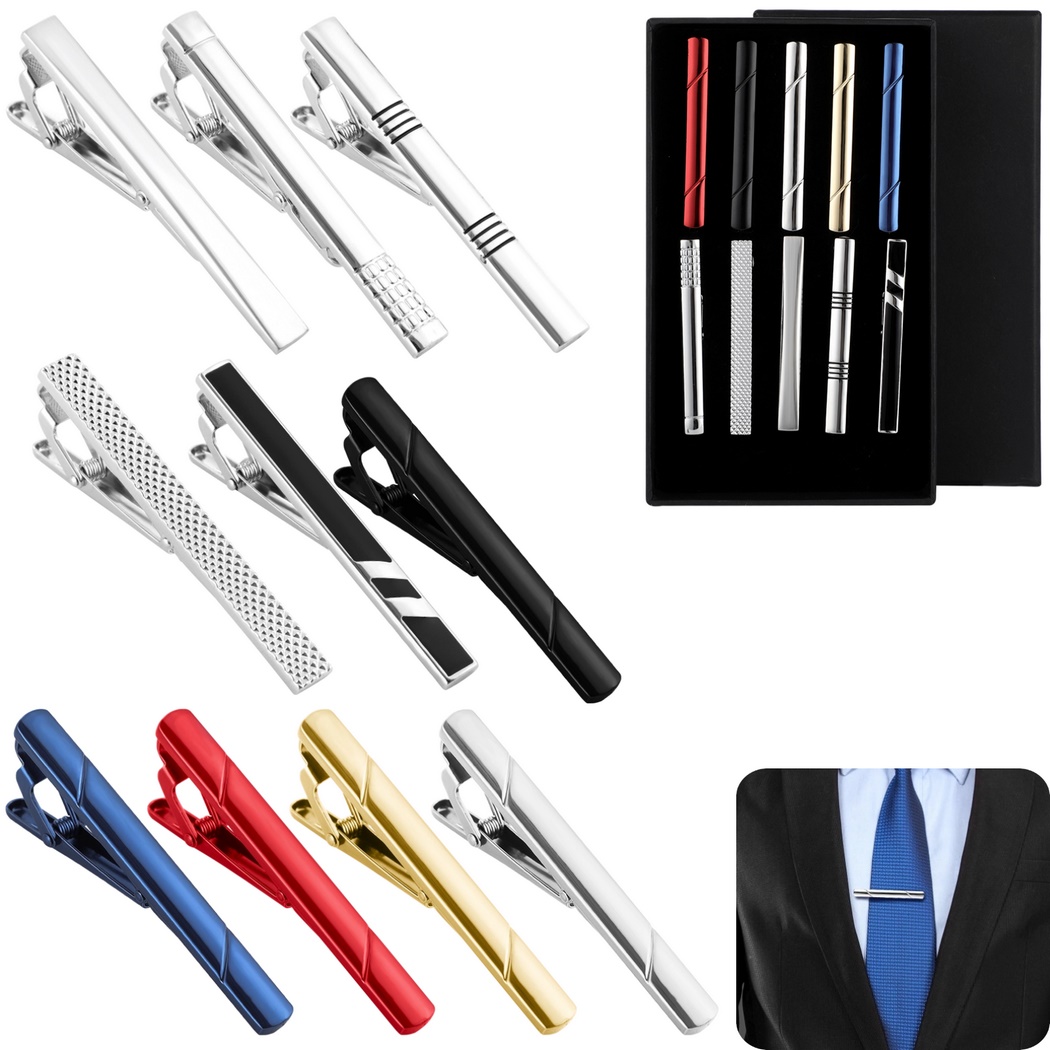 Lot de 10 pinces à cravate pou - Tie Bar Set Gift avis et prix