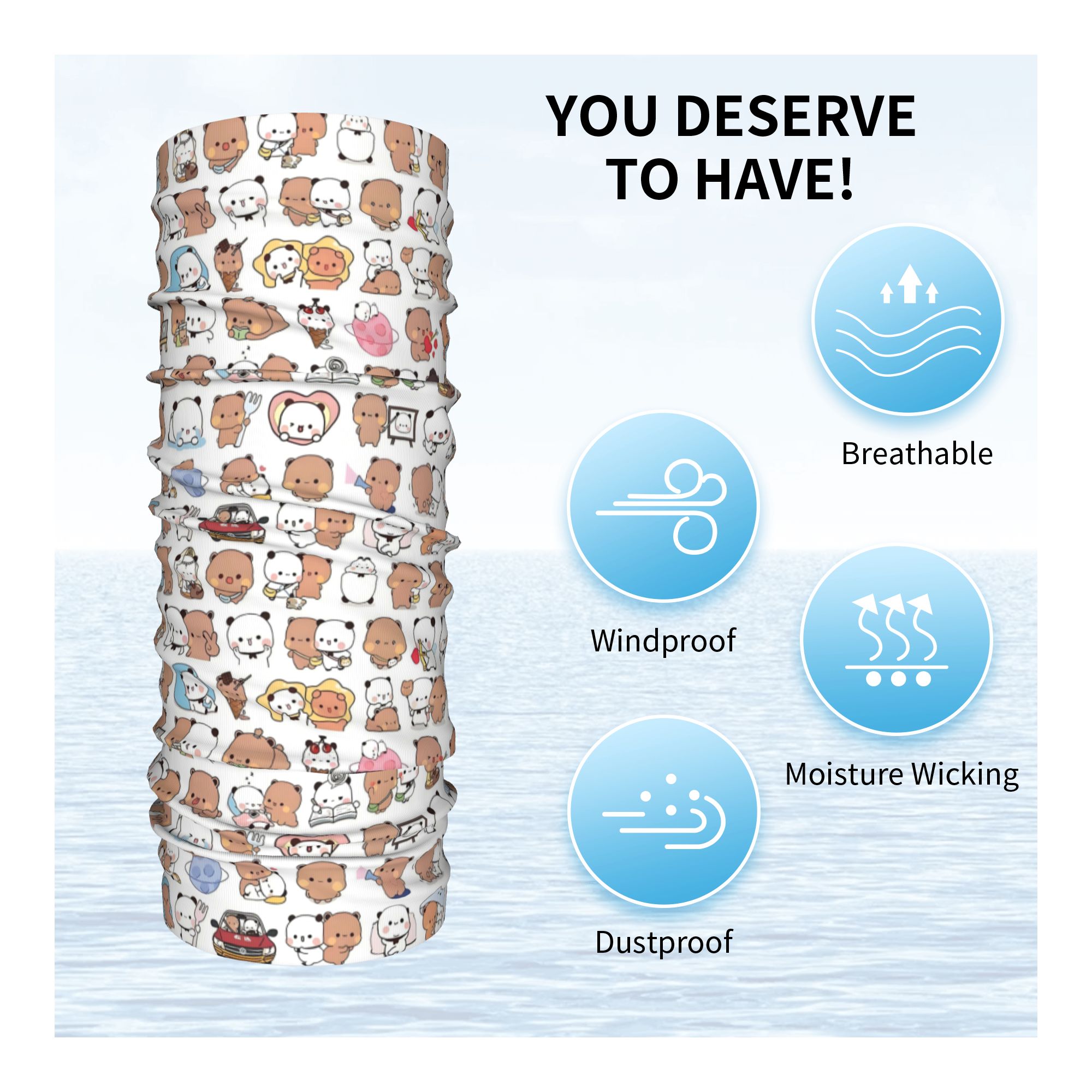 Personnalisé ours dessin animé - Neck Warmer Tube avis et prix