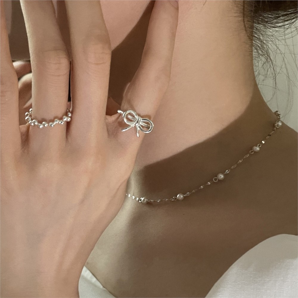 Bague ouverte en argent sterli - Tie Clip Silver avis et prix