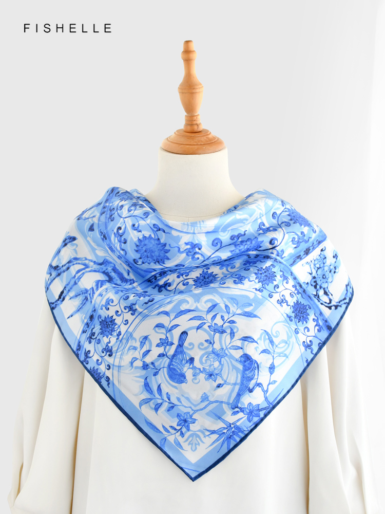 Foulard Carré en Soie 100% Nat - Scarf Silk Square avis et prix