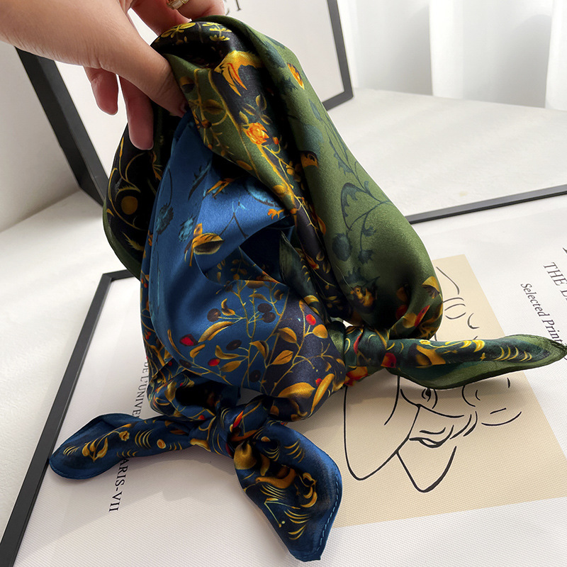 Foulard carré en soie naturell - Scarf Silk Square avis et prix