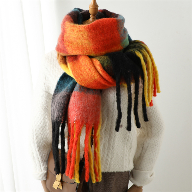 Nouvelle Écharpe à Carreaux Au - Muffler Men Wool avis et prix