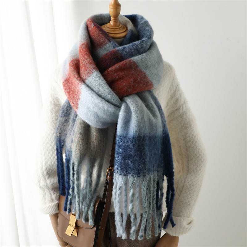 Nouvelle Écharpe à Carreaux Au - Muffler Men Wool avis et prix